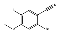 Benzonitrile, 2-bromo-5-iodo-4-methoxy- Struktur