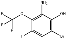 2-Amino-6-bromo-4-fluoro-3-(trifluoromethoxy)phenol Struktur