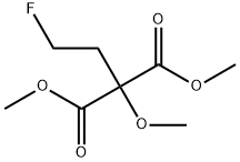 Propanedioic acid, 2-(2-fluoroethyl)-2-methoxy-, 1,3-dimethyl ester Struktur