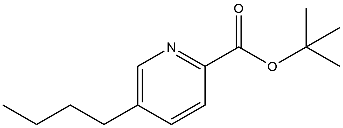 1,1-Dimethylethyl 5-butyl-2-pyridinecarboxylate Struktur