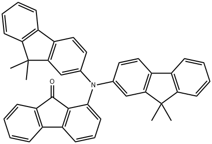 9H-Fluoren-9-one, 1-[bis(9,9-dimethyl-9H-fluoren-2-yl)amino]- Struktur