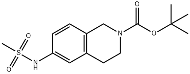 2(1H)-Isoquinolinecarboxylic acid, 3,4-dihydro-6-[(methylsulfonyl)amino]-, 1,1-dimethylethyl ester Struktur