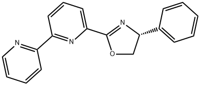 2,2'-Bipyridine, 6-[(4R)-4,5-dihydro-4-phenyl-2-oxazolyl]- Struktur