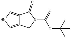 Pyrrolo[3,4-c]pyrrole-2(1H)-carboxylic acid, 3,5-dihydro-1-oxo-, 1,1-dimethylethyl ester Struktur