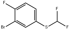 3-Bromo-4-fluorophenyl difluoromethyl sulphide Structure