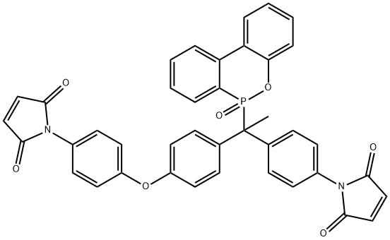 1H-Pyrrole-2,5-dione, 1-[4-[1-[4-[4-(2,5-dihydro-2,5-dioxo-1H-pyrrol-1-yl)phenoxy]phenyl]-1-(6-oxido-6H-dibenz[c,e][1,2]oxaphosphorin-6-yl)ethyl]phenyl]-