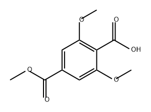 1,4-Benzenedicarboxylic acid, 2,6-dimethoxy-, 4-methyl ester Struktur