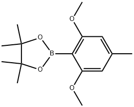 2-(2,6-dimethoxy-4-methylphenyl)-4,4,5,5-tetramethyl-1,3,2-dioxaborolane Struktur