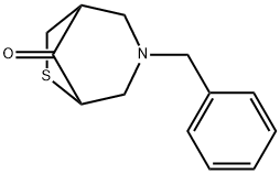 3-(Phenylmethyl)-6-thia-3-azabicyclo[3.2.1]octan-8-one Structure