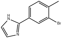 2-(3-Bromo-4-methylphenyl)-1H-imidazole Struktur