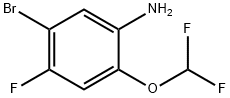 5-Bromo-2-(difluoromethoxy)-4-fluoroaniline Struktur