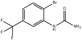 2-Bromo-5-(trifluoromethyl)phenylurea Struktur