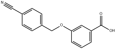 3-[(4-cyanophenyl)methoxy]benzoic acid Struktur