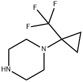 Piperazine, 1-[1-(trifluoromethyl)cyclopropyl]- Struktur