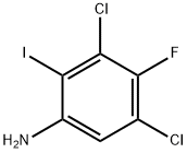 3,5-Dichloro-4-fluoro-2-iodoaniline Struktur