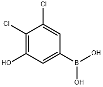 3,4-Dichloro-5-hydroxyphenylboronic acid Struktur