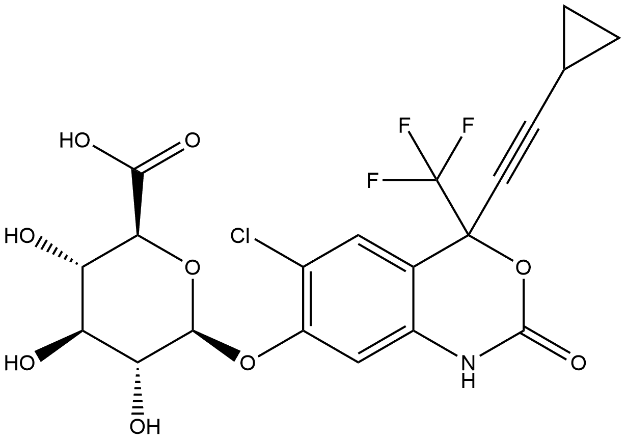 rac 7-Hydroxy Efavirenz 7-O-β-D-Glucuronide Struktur