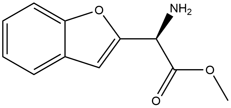 methyl (R)-2-amino-2-(benzofuran-2-yl)acetate Struktur