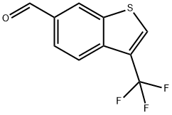 3-(Trifluoromethyl)benzo[b]thiophene-6-carboxaldehyde Struktur