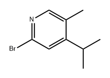 Pyridine, 2-bromo-5-methyl-4-(1-methylethyl)- Struktur