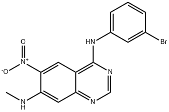 4,7-Quinazolinediamine, N4-(3-bromophenyl)-N7-methyl-6-nitro-