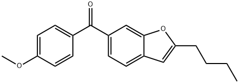 Methanone, (2-butyl-6-benzofuranyl)(4-methoxyphenyl)- Struktur