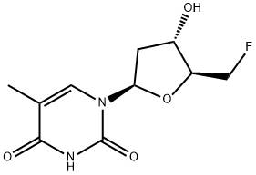 5'-deoxy-5'fluorothymidine Struktur