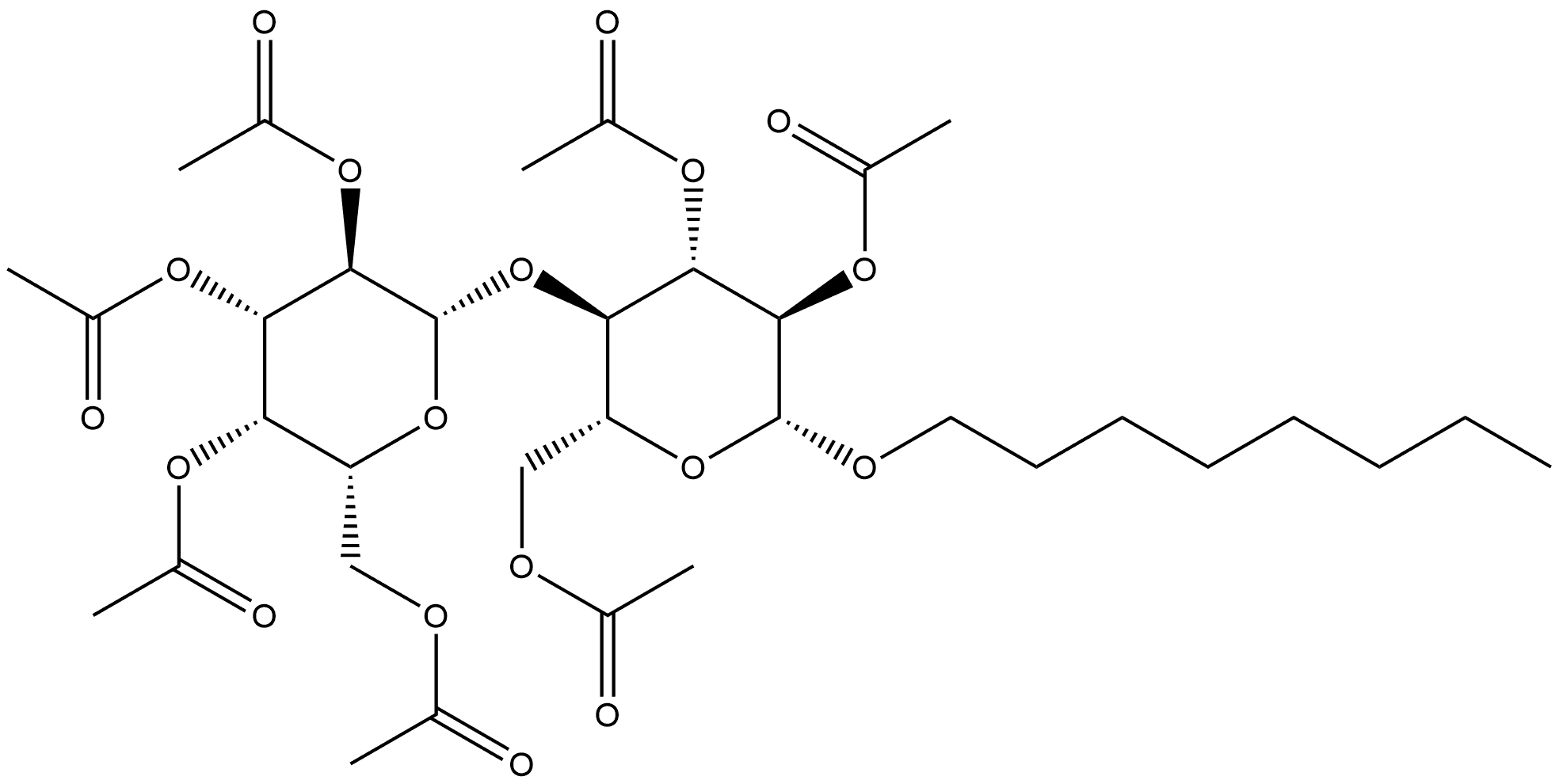 β-D-Glucopyranoside, octyl 4-O-(2,3,4,6-tetra-O-acetyl-β-D-galactopyranosyl)-, 2,3,6-triacetate