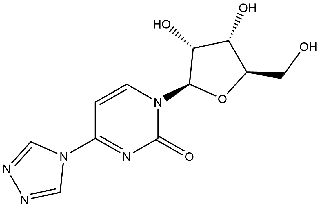 1-β-D-Ribofuranosyl-4-(4H-1,2,4-triazol-4-yl)-2(1H)-pyrimidinone Struktur