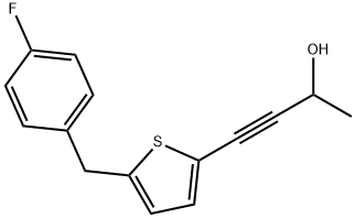 3-Butyn-2-ol, 4-[5-[(4-fluorophenyl)methyl]-2-thienyl]-