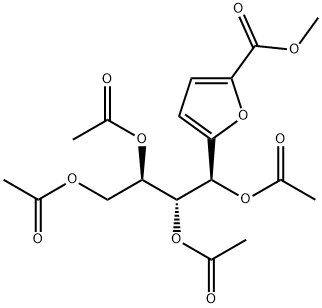 2-Furancarboxylic acid, 5-[(1S,2R,3R)-1,2,3,4-tetrakis(acetyloxy)butyl]-, methyl ester