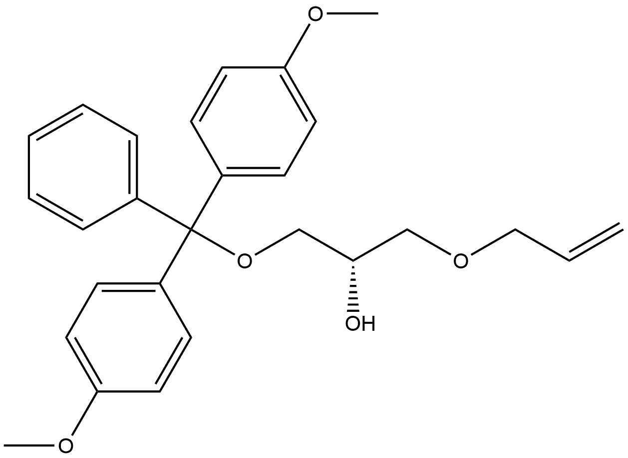 (S)-1-(allyloxy)-3-(bis(4-methoxyphenyl)(phenyl)methoxy)propan-2-ol Struktur