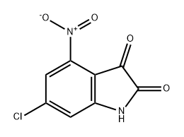 1H-Indole-2,3-dione, 6-chloro-4-nitro- Struktur