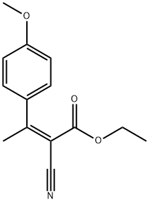 2-Butenoic acid, 2-cyano-3-(4-methoxyphenyl)-, ethyl ester, (2Z)- Struktur