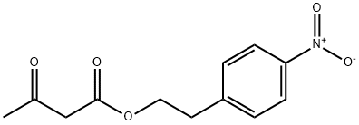 2-(4-Nitrophenyl)ethyl 3-oxobutanoate Struktur