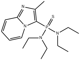 Phosphonothioic diamide, N,N,N',N'-tetraethyl-P-(2-methylimidazo[1,2-a]pyridin-3-yl)- (9CI) Struktur