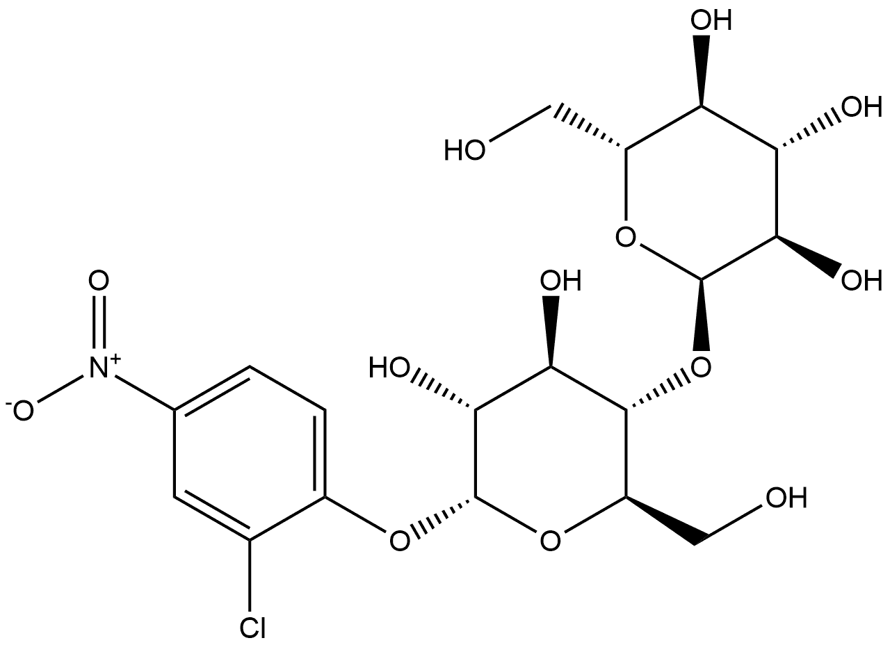 α-D-Glucopyranoside, 2-chloro-4-nitrophenyl 4-O-α-D-glucopyranosyl- Struktur