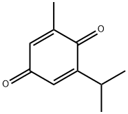 2,5-Cyclohexadiene-1,4-dione, 2-methyl-6-(1-methylethyl)- Struktur