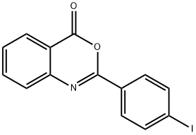 4H-3,1-Benzoxazin-4-one, 2-(4-iodophenyl)- Struktur