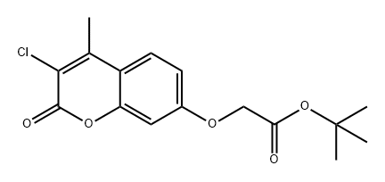 Acetic acid, 2-[(3-chloro-4-methyl-2-oxo-2H-1-benzopyran-7-yl)oxy]-, 1,1-dimethylethyl ester