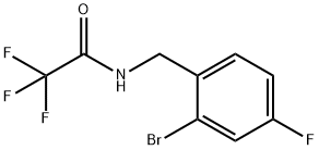 Trifluoroacetamide,-(2-bromo-4-fluoro-benzyl) Struktur