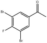 Ethanone, 1-(3,5-dibromo-4-fluorophenyl)- Struktur