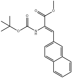 2-Propenoic acid, 2-[[(1,1-dimethylethoxy)carbonyl]amino]-3-(2-naphthalenyl)-, methyl ester, (2Z)-