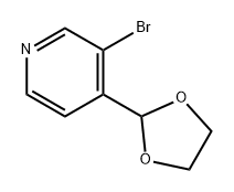 Pyridine, 3-bromo-4-(1,3-dioxolan-2-yl)- Struktur