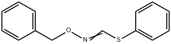 Methanimidothioic acid, N-(phenylmethoxy)-, phenyl ester Struktur