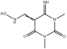 6-Amino-5-[(hydroxyamino)methylene]-1,3-dimethylhydroiracyl Struktur