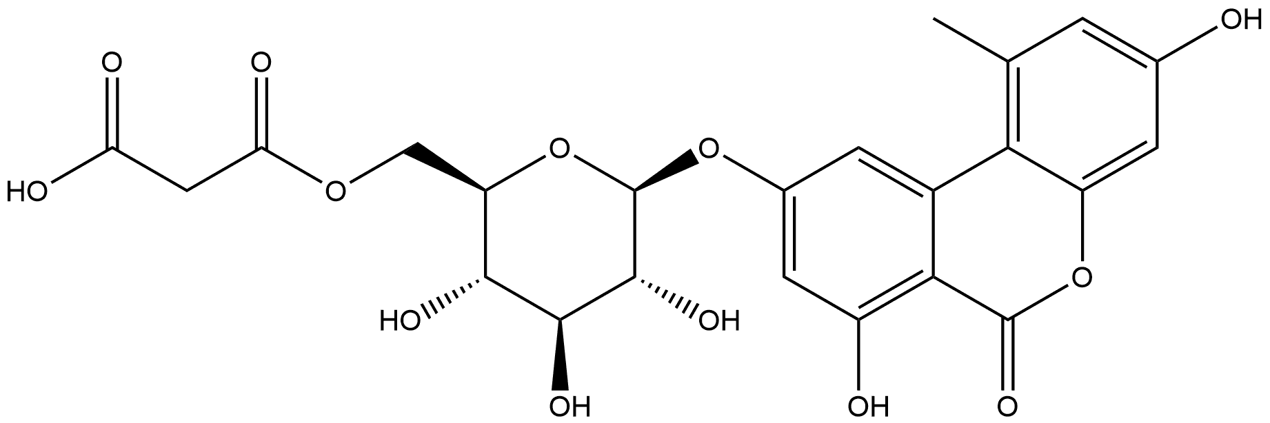 9-O-(6-O-Malonyl-β-D-glucopyranosyl) Alternariol Struktur