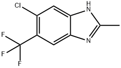 6-CHLORO-2-METHYL-5-TRIFLUOROMETHYL-1H-BENZIMIDAZOLE Struktur