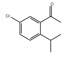 Ethanone, 1-[5-chloro-2-(1-methylethyl)phenyl]- Struktur