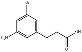 Benzenepropanoic acid, 3-amino-5-bromo- Struktur